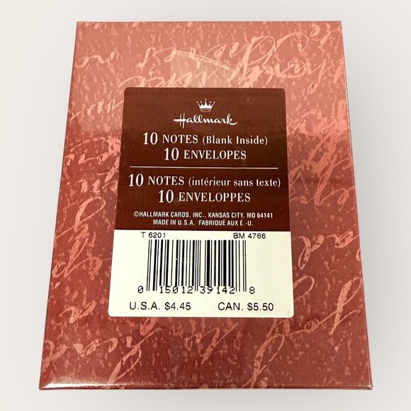 Vintage Hallmark Cat Piano Design 10 Note Cards Envelopes Blank Inside - Picture 2 of 2